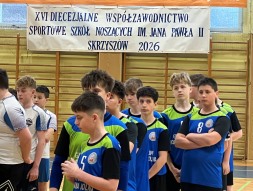 XVI Diecezjalne Współzawodnictwo Sportowe Szkół Noszących imię Jana Pawła II w  piłce ręcznej chłopców.